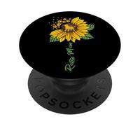 Rottie Mom Tournesol Rottweiler Cadeau pour Amoureux de Chien Maman PopSockets PopGrip Adhésif