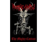 Rotting Christ - Poster "Thy Mighty Contract", Tissu RO10701 (106,68 cm x 68,58 cm) (Noir/Blanc/Rouge)