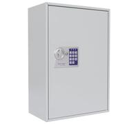 Rottner Armoire à clés S-300 avec serrure électronique, ouverture d'urgence, ouverture d'urgence, bande de crochet réglable, 300 étiquettes de clés, matériel de montage inclus