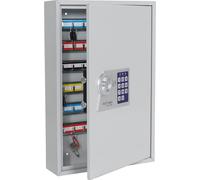 Rottner Armoire à clés S 64 Serrure électronique 64 Porte-clés gratuits Barre à Crochets réglable y Compris matériel de Fixation