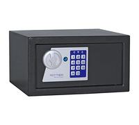Rottner Coffre-fort pour meubles Jupiter 2, serrure électronique avec ouverture de secours mécanique et 2 clés, anthracite, l x h x p 31 x 17 x 28 cm, matériel de fixation inclus, insert en feutre