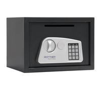ROTTNER TRESOR Rottner T06452 Jupiter Coffre-Fort de Meubles 3 Fentes Serrure électronique Ouverture d'urgence mécanique 35 x 25 x 28 cm Étagère Amovible avec matériel de Fixation Inclus Anthracite