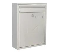 Rottner Como 4701 Boîte aux lettres double accès en acier inoxydable 320 x 250 x 85 mm