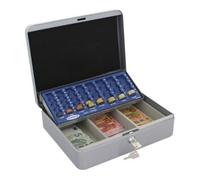 Rottner ROTTNER Caisse de comptage avec insert euro en tôle d'acier argenté Quantité:1