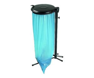 Rottner Support pour sacs poubelle 70-120 L vert avec couvercle K gris Quantité:1
