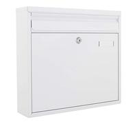Rottner Teramo Grande boîte aux lettres à double ouverture en acier Blanc
