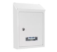 Rottner Udine Steel Post Box - White, 300x215x70 mm