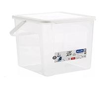 Rotho - Boîte de stockage avec couvercle - En plastique - Pour détergent - 5 kg/9 l - Transparent