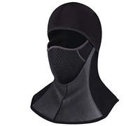 ROTTO Cagoule Moto Noir Balaclava Ski Cyclisme Masque Moto Cross VTT de Sport Imperméable Coupe Vent Au Chaud Taille Universelle