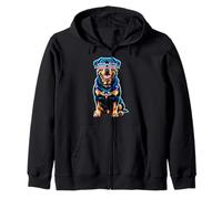 Rottweiler 4 Juillet Chien Drapeau américain USA Lunettes Sweat à Capuche