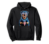 Rottweiler 4 Juillet Chien Drapeau américain USA Lunettes Sweat à Capuche