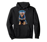 Rottweiler 4 Juillet Chien Drapeau américain USA Lunettes Sweat à Capuche