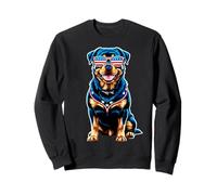 Rottweiler 4 Juillet Chien Drapeau américain USA Lunettes Sweatshirt