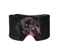 Rottweiler - Aimant, confiant et fidèle,Masque pour les yeux bloquant la lumière Cache-yeux et cache-oreilles pour le sommeil