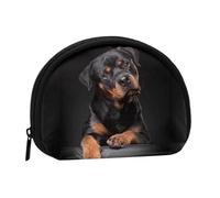 Rottweiler, Aimant, confiant et fidèle, Petite Trousse de Rangement pour Serviettes hygiéniques et Maquillage, Porte-Monnaie pour Femme