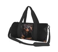 Rottweiler Aimant confiant et fidèle, Sac de Voyage de Grande capacité, Sac à Main Rond, Sac de Voyage de Sport, fourre-Tout, Sac de Fitness
