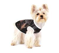 Rottweiler - Aimant, confiant et fidèle,T-Shirt sans Manches en Coton pour Animaux de Compagnie, Gilet Respirant, Extensible et Doux,L