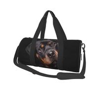Rottweiler - Aimer, confiant et fidèle, Sac de Voyage de Grande capacité, Sac à Main Rond, Sac de Voyage de Sport, fourre-Tout, Sac de Fitness