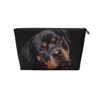 Rottweiler - Aimer, confiant et fidèle, Trousse de Maquillage Trousse à cosmétiques Trousse de Toilette de Voyage Portable Pochette de Toilette