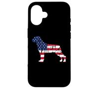 Rottweiler American Flag 4th of July Funny Dog Lover Coque pour iPhone 16