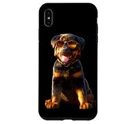 Rottweiler avec Lunettes de Soleil Chiens Amour Rottweiler Coque pour iPhone XS Max