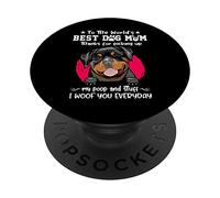 Rottweiler Best Dog Mom Dogs Lovers Funny Mothers Day PopSockets PopGrip Adhésif