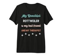 Rottweiler Chien Papa Maman Ami et Thérapeute T-Shirt Haut de Gamme