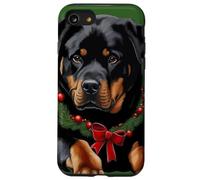 Rottweiler Collier de Noël pour Chien avec Guirlande Coque pour iPhone SE (2020) / 7/8