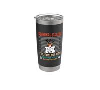 Rottweiler de chien harceleur personnel, je vous suivrai Gobelet isotherme en acier inoxydable double paroi