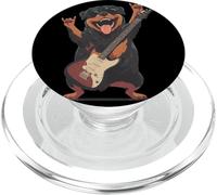 Rottweiler Dog Rockstar Guitare électrique Solo Metal Graphic PopSockets PopGrip pour MagSafe