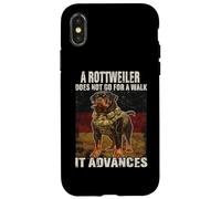 Rottweiler Humoristique Gassi T pour maîtresses et maîtres Coque pour iPhone X/XS