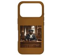 Rottweiler Judge Courtroom Portrait de Chien Art juridique Coque pour iPhone 17 Pro
