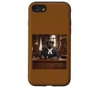 Rottweiler Judge Courtroom Portrait de Chien Art juridique Coque pour iPhone SE (2020) / 7/8