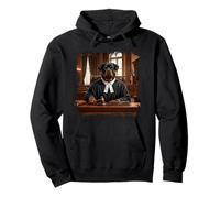 Rottweiler Judge Courtroom Portrait de Chien Art juridique Sweat à Capuche