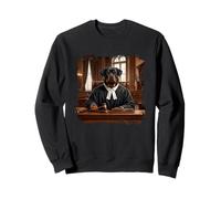 Rottweiler Judge Courtroom Portrait de Chien Art juridique Sweatshirt