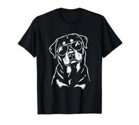 Rottweiler Lunettes de Soleil Cool Portrait Minimalist T-Shirt