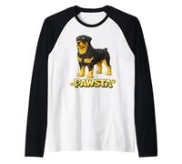 Rottweiler Nouilles Spaghetti Noodle Italian Food Rottie Puppy Love Manche Raglan