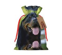 Rottweiler Papier peint de Noël Sacs de fête pour amis Cadeaux Happy Halloween Anniversaire Mariage Snacks Panier