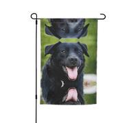 Rottweiler Papier peint drapeau de jardin 30,5 x 45,7 cm - Drapeau décoratif en polyester imprimé double face durable pour cour, terrasse et balcon