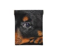 Rottweiler Puppy Animaux Petits Chiens Rottweiler, Sac de Rangement pour Femmes, Portefeuille supérieur à Presser, Petit Porte-Monnaie, Pochette de Changement