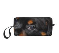 Rottweiler Puppy Animaux Petits Chiens Rottweiler, Trousse de Maquillage Trousse à cosmétiques Trousse de Toilette de Voyage Portable Pochette de Maquillage