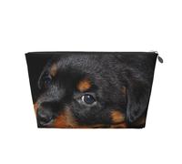 Rottweiler Puppy Animaux Petits Chiens Rottweiler, Trousse de Toilette Trousse de Maquillage Sac à cosmétiques Trousse de Toilette de Voyage Portable