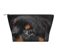 Rottweiler Puppy Animaux Petits Chiens Rottweiler, Trousse de Toilette Trousse de Maquillage Sac à cosmétiques Trousse de Toilette de Voyage Portable
