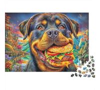 Rottweiler Puzzle 1000 Pièces pour Adultes Et EnfFourmis Difficile DIY Jigsaw Puzzle Casse-tête De Jeu Familial Jouets De Défi 70x50cm/1000pcs