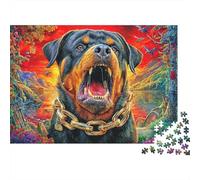 Rottweiler Puzzle 1000 Pièces pour Adultes Et EnfFourmis Difficile DIY Jigsaw Puzzle Casse-tête De Jeu Familial Jouets De Défi 38x26cm/1000pcs