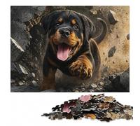 Rottweiler Puzzle en Bois 500 pièces, Jeu De Réflexion | Une activité puzzle flexible: une progression régulière en intérieur.