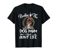 Rottweiler Rocking The Dog Mom and Aunt Life Mothers Day T-Shirt