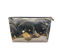 Rottweiler Sleeping Dogs Animaux Chiots Petit, Trousse de Toilette Trousse de Maquillage Sac à cosmétiques Trousse de Toilette de Voyage Portable