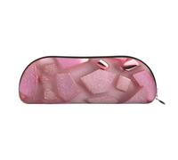 Rottweiler Trousse de maquillage pour femme avec impression papier peint, Faux paillettes or rose, One Size