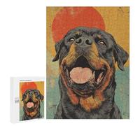 Rottweiler Wall Art Print Puzzle 500 Pièces Educa Jouet en Bois Cadeau Unique Décoration Intérieure Jeu Éducatif Challenge Toy Adultes Et Enfants À Partir De 14 Ans 500 PCS